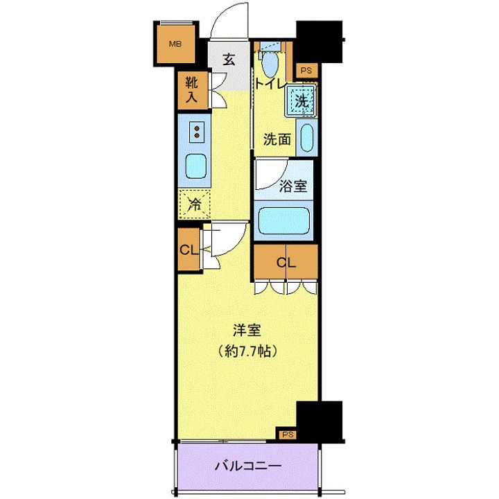 東京都板橋区高島平9(マンション)の賃貸物件の間取り