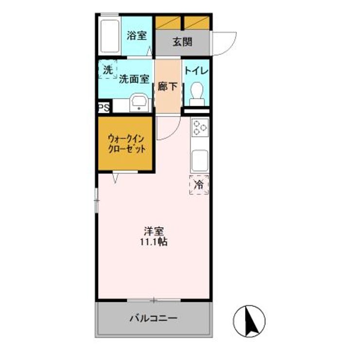 群馬県太田市内ケ島町(アパート)の賃貸物件の間取り