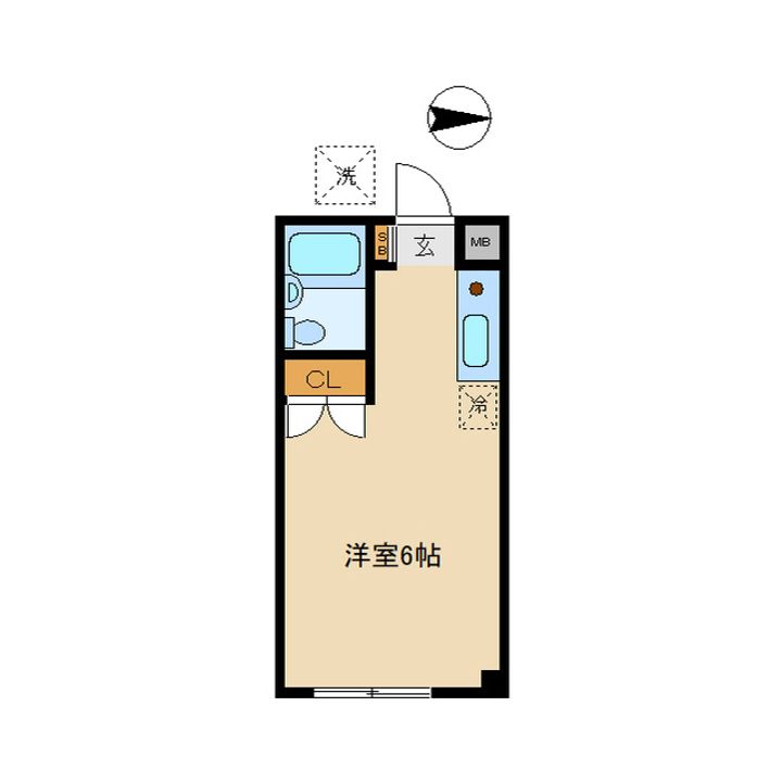 東京都中野区本町4(アパート)の賃貸物件の間取り