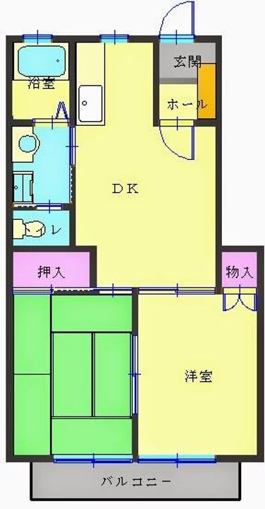 西沖ハイツIIの間取り