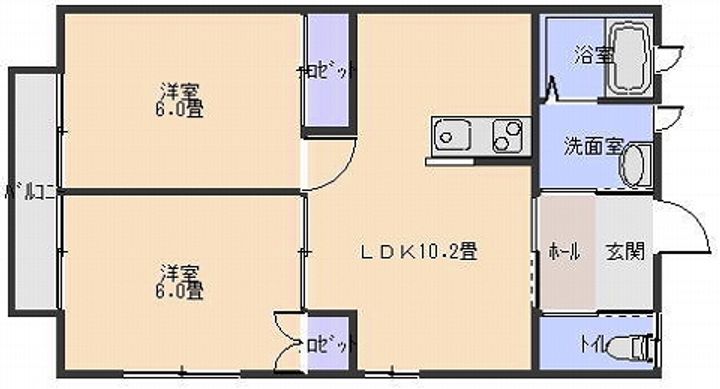 シャトール長塚IIの間取り