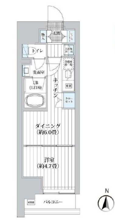 ライオンズフォーシア清澄白河の間取り