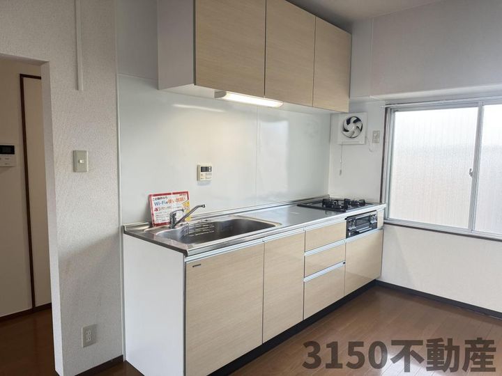 岐阜県岐阜市上川手(マンション)の賃貸物件のキッチン