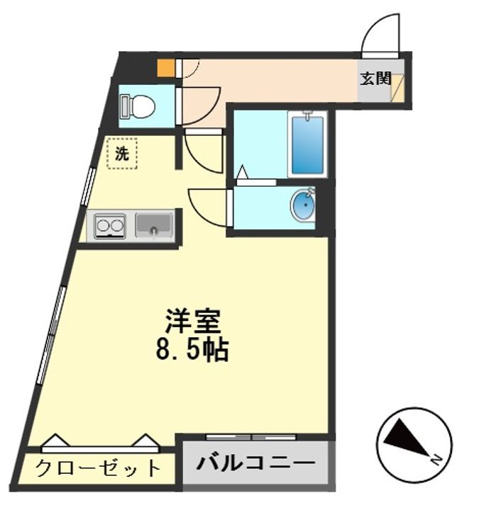 東京都江戸川区松島3(マンション)の賃貸物件の間取り