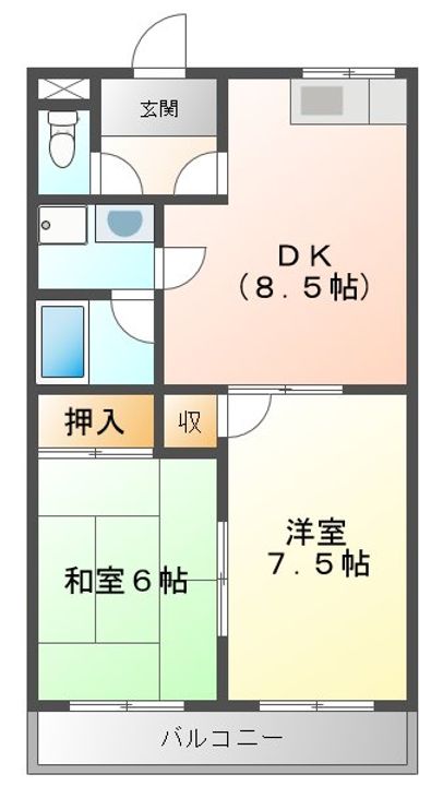 クレセールの間取り