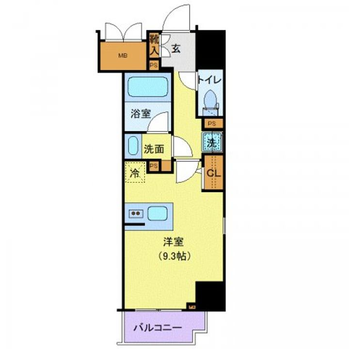 千葉県千葉市中央区中央3(マンション)の賃貸物件の間取り