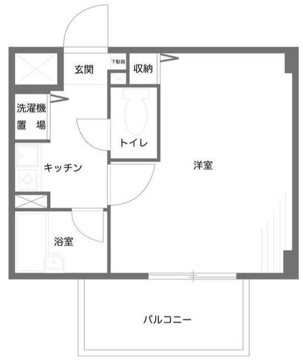 神奈川県横浜市保土ヶ谷区神戸町(マンション)の賃貸物件の間取り
