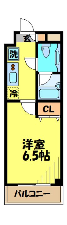 東京都府中市幸町1(マンション)の賃貸物件の間取り