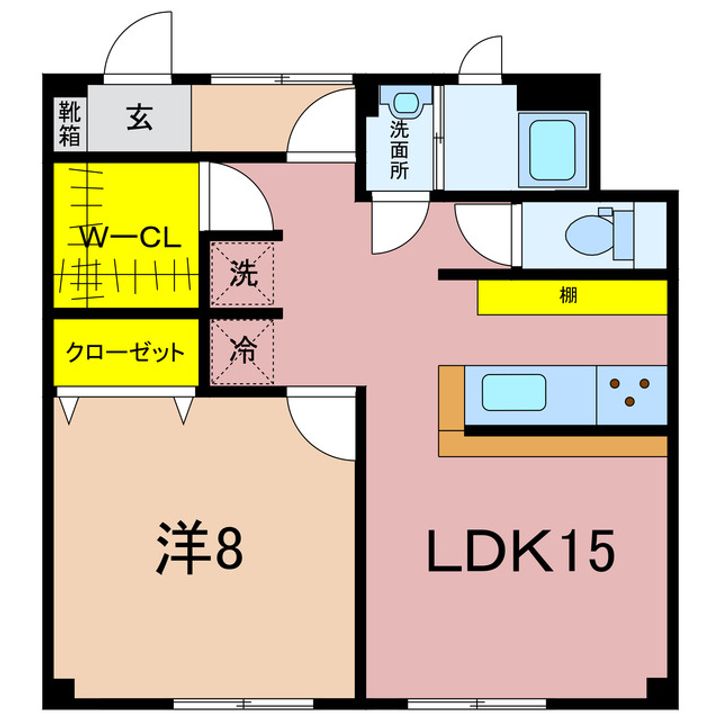 北海マンションの間取り