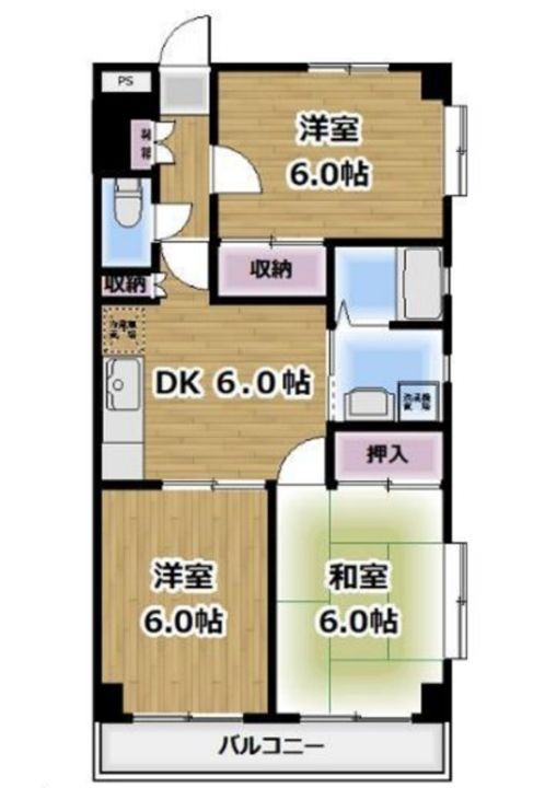 テラスヴュー高野台の間取り