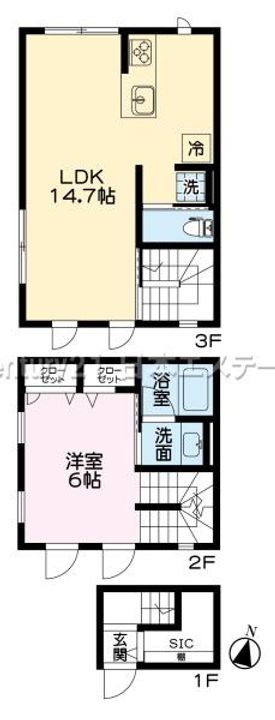 東京都品川区中延4(一戸建)の賃貸物件の間取り