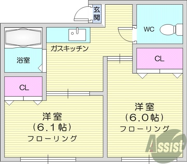 エスポワール南光台の間取り