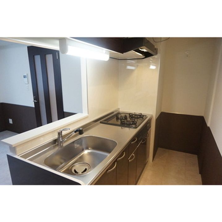 北海道札幌市中央区南十七条西9(マンション)の賃貸物件のキッチン