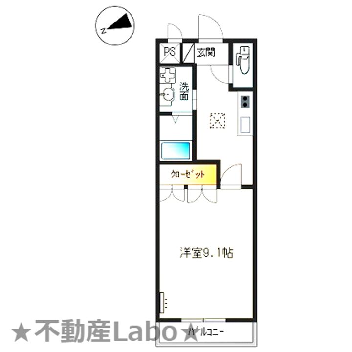 徳島県板野郡北島町高房字東中道(アパート)の賃貸物件の間取り