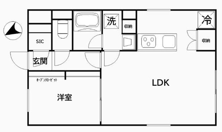 東京都文京区水道2(マンション)の賃貸物件の間取り