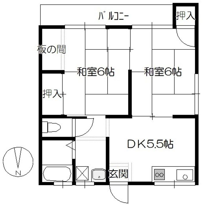 コーポ宮路の間取り