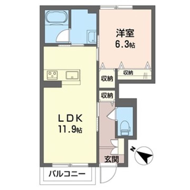 シャーメゾン グランディールの間取り