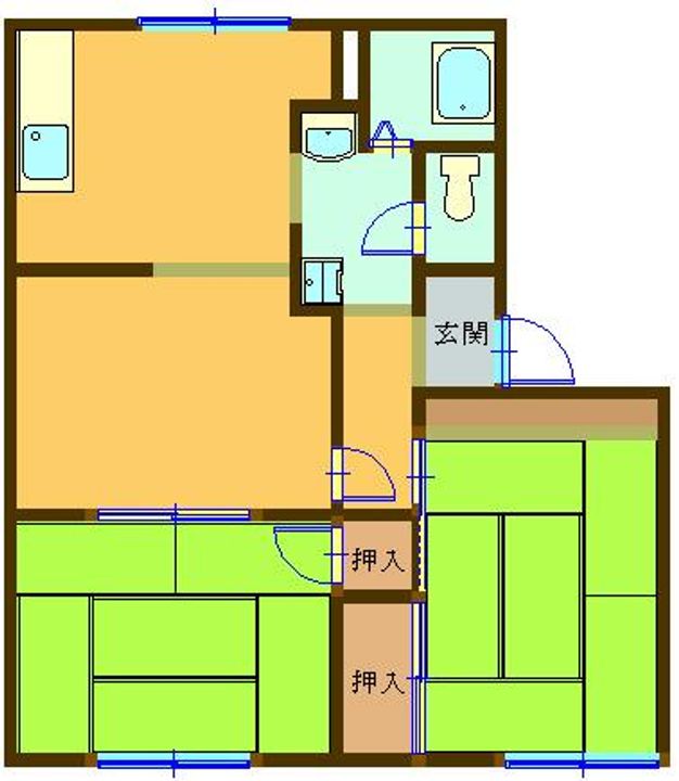 ルーク土浦B棟の間取り