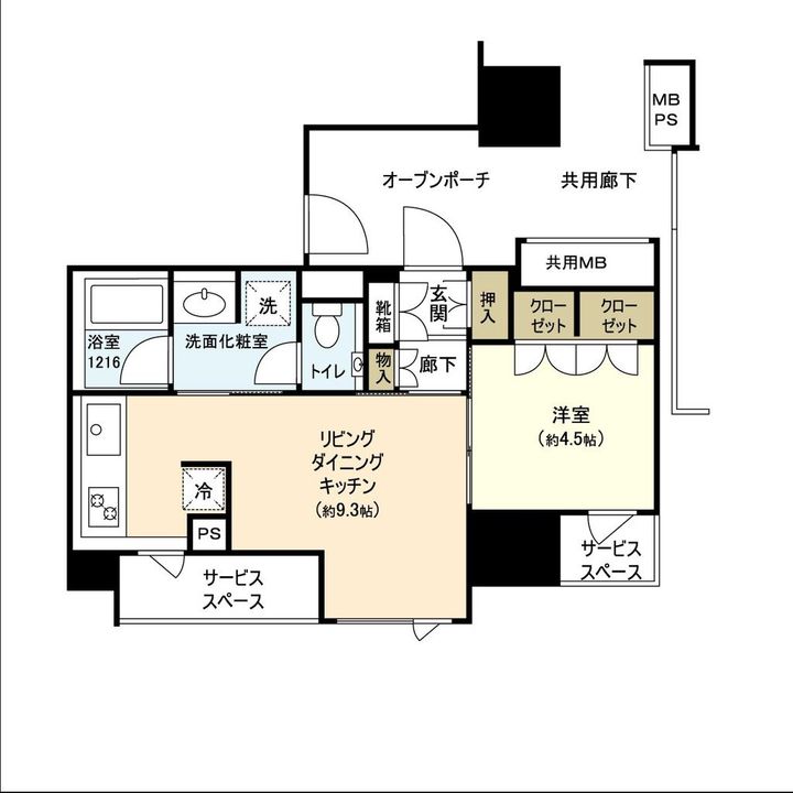 プラウド勾当台公園の間取り