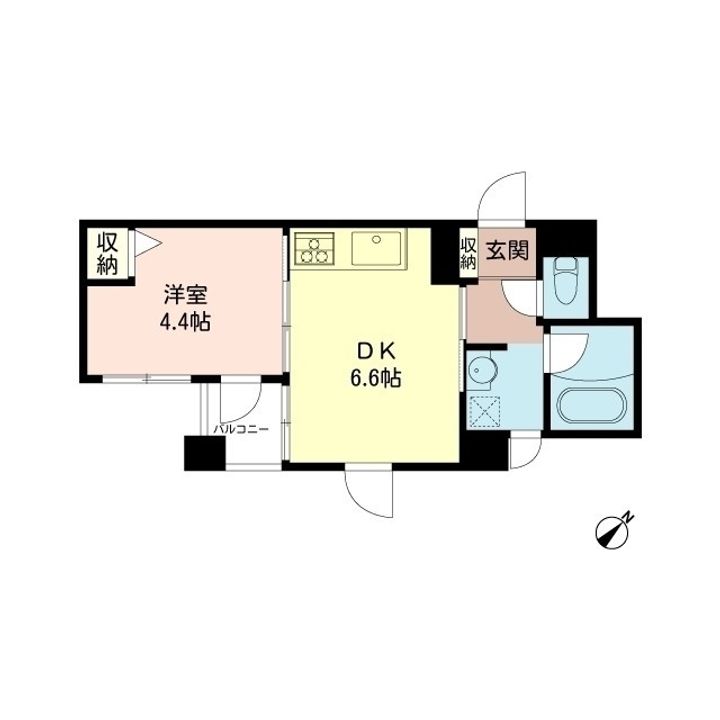 東京都文京区弥生2(マンション)の賃貸物件の間取り