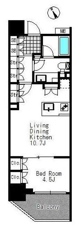ニューシティアパートメンツ戸越の間取り