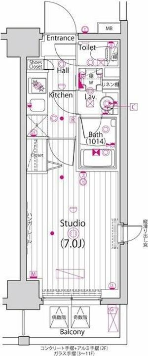 ガーラ・ステーション横濱大通り公園の間取り