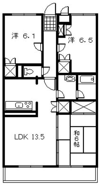 クオリティM21の間取り