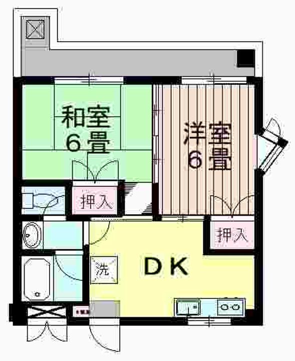 セントラルハイツシライシの間取り