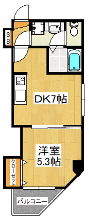 金太郎ヒルズ340の間取り