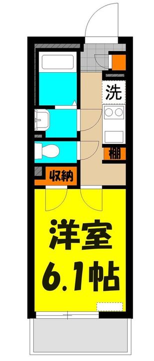 埼玉県さいたま市大宮区堀の内町2(マンション)の賃貸物件の間取り