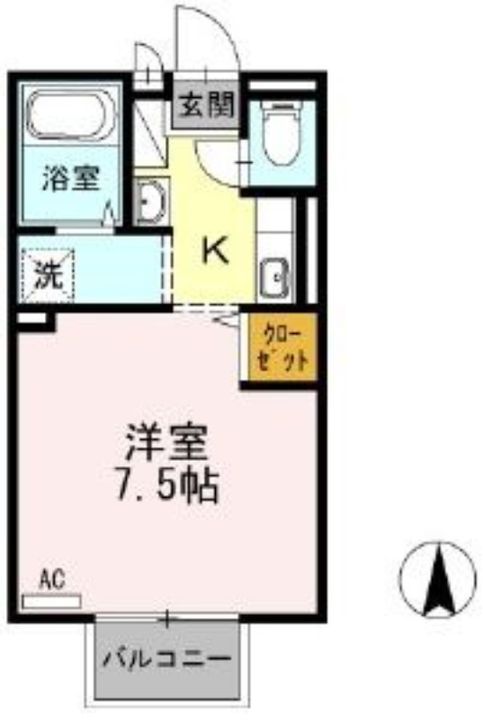 ウエストパレス Bの間取り