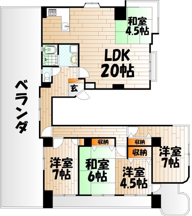 アビタシオン・アンの間取り