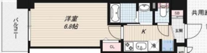 大阪府大阪市東成区東今里3(マンション)の賃貸物件の間取り
