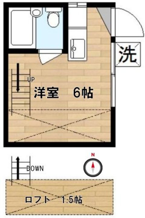 小倉ハイツの間取り