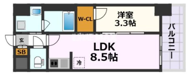 S-RESIDENCE烏森aureateの間取り