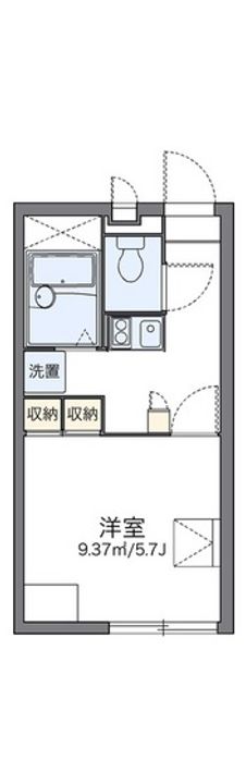 レオパレスアルブルIの間取り