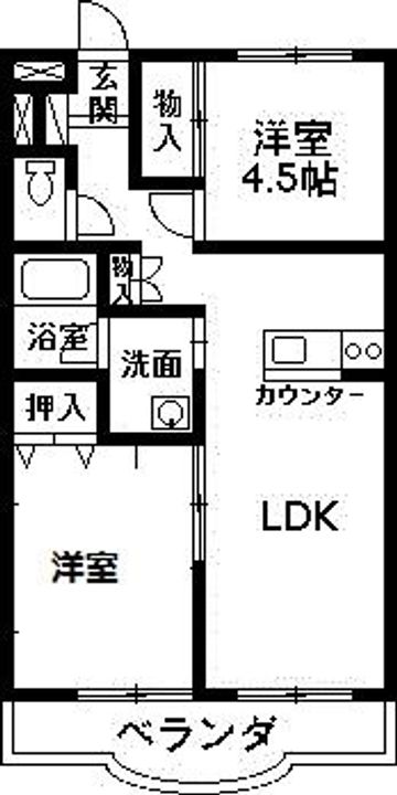 群馬県伊勢崎市太田町(マンション)の賃貸物件の間取り