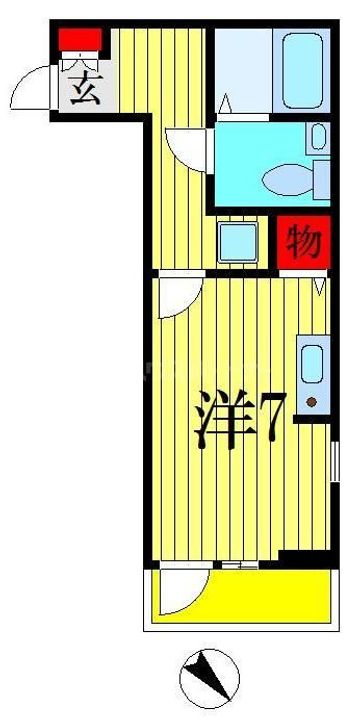 千葉県船橋市湊町1(アパート)の賃貸物件の間取り