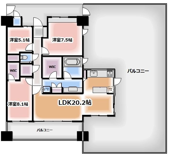 ベルコートの間取り