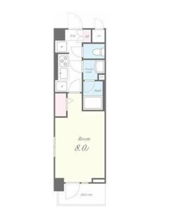 東京都新宿区百人町2(マンション)の賃貸物件の間取り