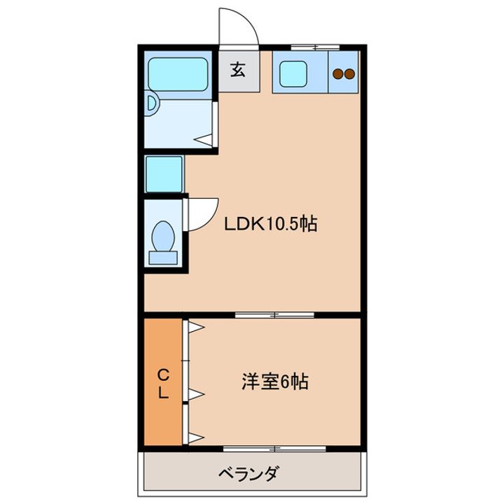 ハイツ高須Aの間取り