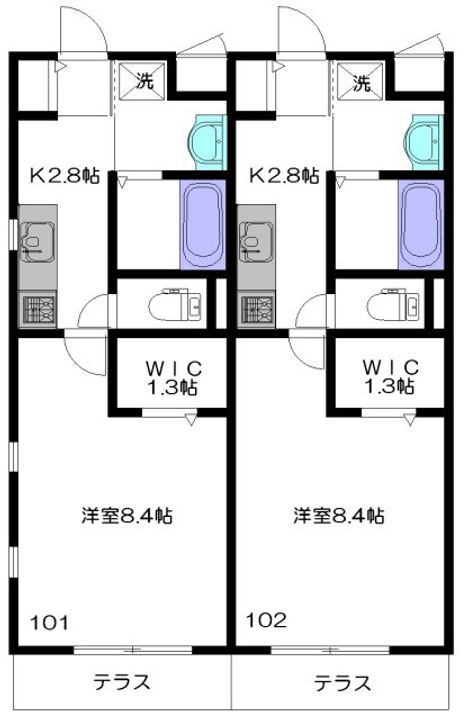 Primrose alleyの間取り