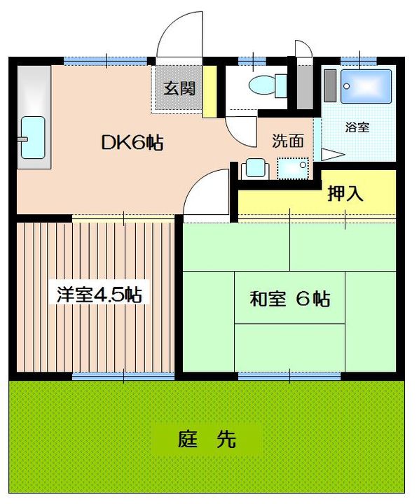 向山ハイツの間取り