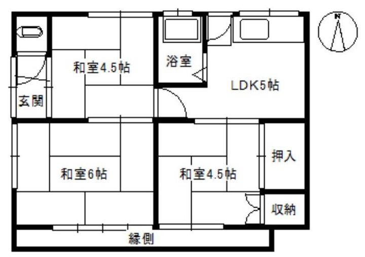栃木県小山市西城南4(一戸建)の賃貸物件の間取り