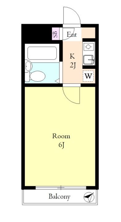 東京都板橋区赤塚新町3(マンション)の賃貸物件の間取り
