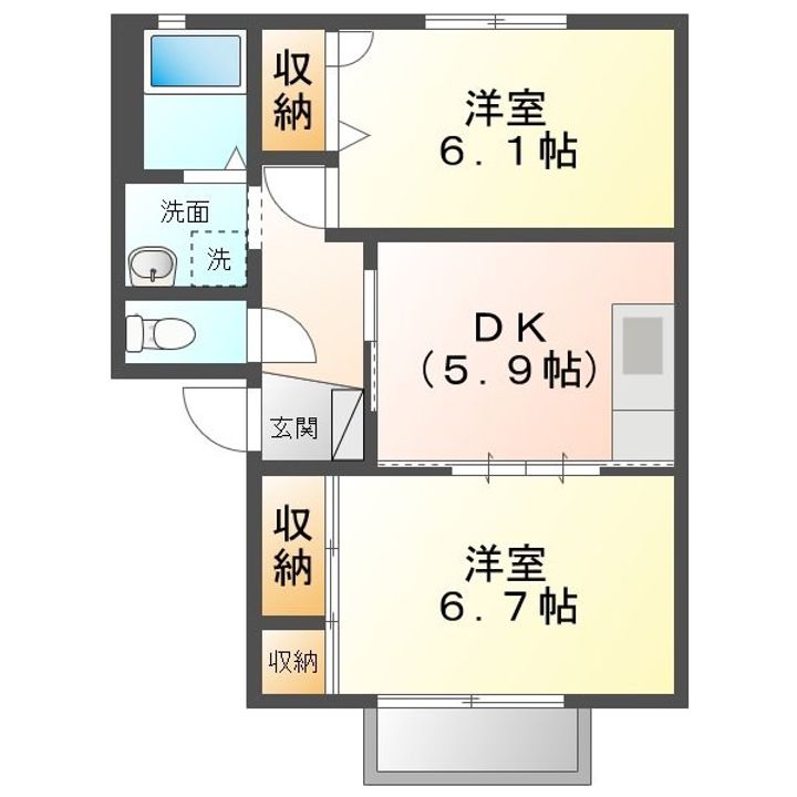 ハムレットAの間取り