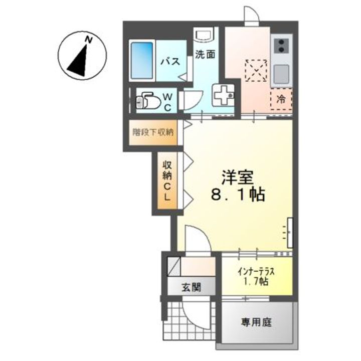 神奈川県足柄上郡開成町延沢(アパート)の賃貸物件の間取り