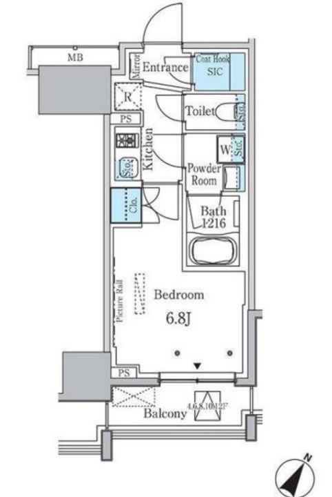 ラテスト白金台の間取り
