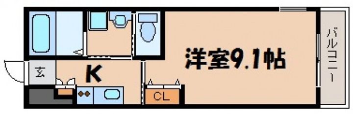 広島県安芸郡府中町八幡4(アパート)の賃貸物件の間取り