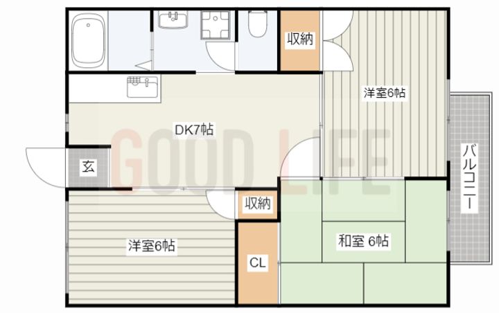 兵庫県加東市下滝野2(アパート)の賃貸物件の間取り
